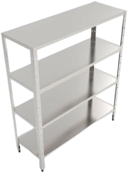 Estante inox com 4 Planos Lisos