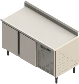 Refrigerador Horizontal com 2 Portas Inox